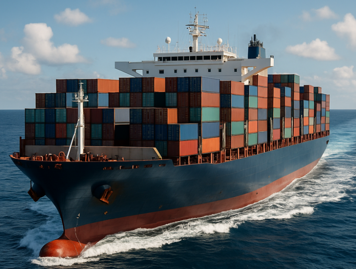 Zeetransport zeecontainer